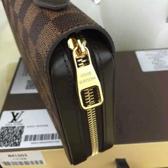 LV Zippy XL Portefeuille Damier Ebene Toile