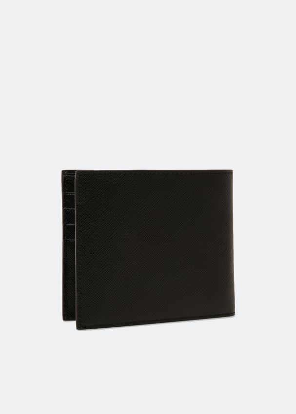 Pr@da
logo plaque bi-fold wallet