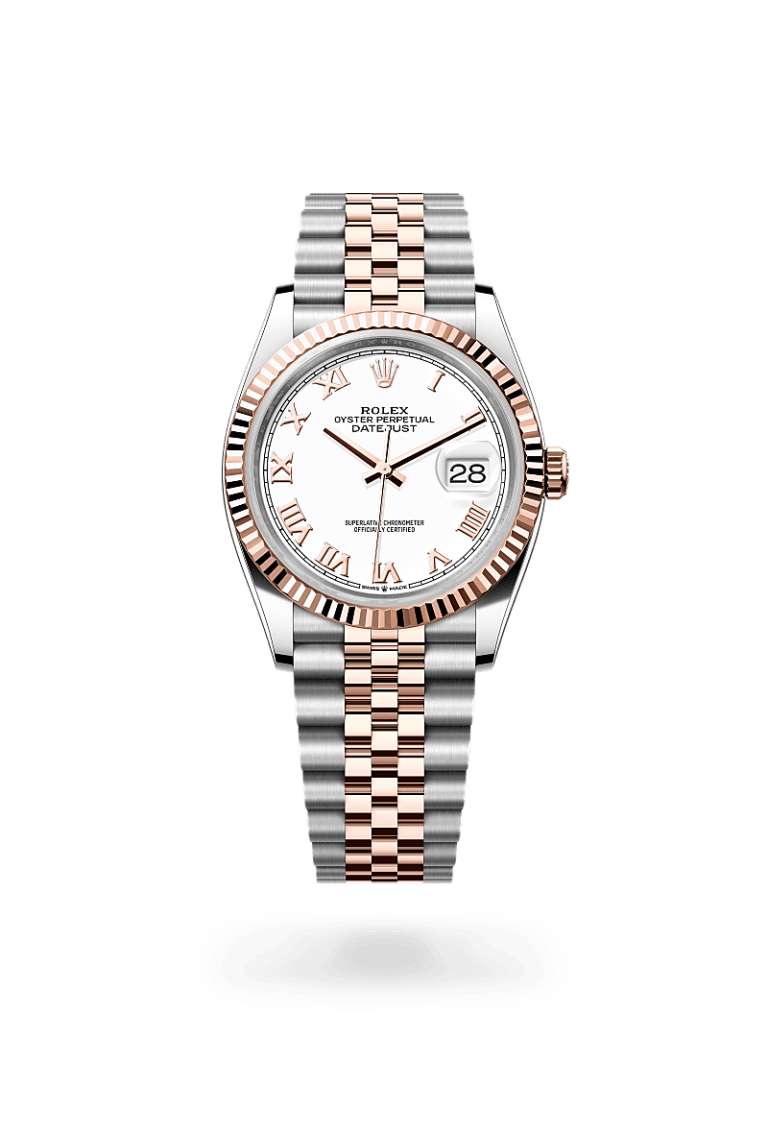 Montre Rolex Datejust
Oyster, 36 mm, acier Oystersteel et or Everose