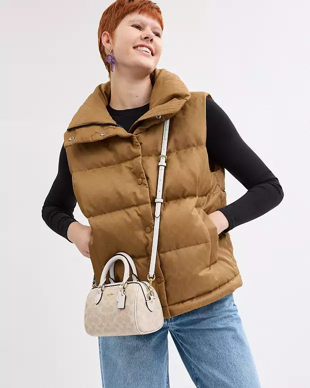 Co@ch Mini sac bandoulière Rowan en toile exclusive