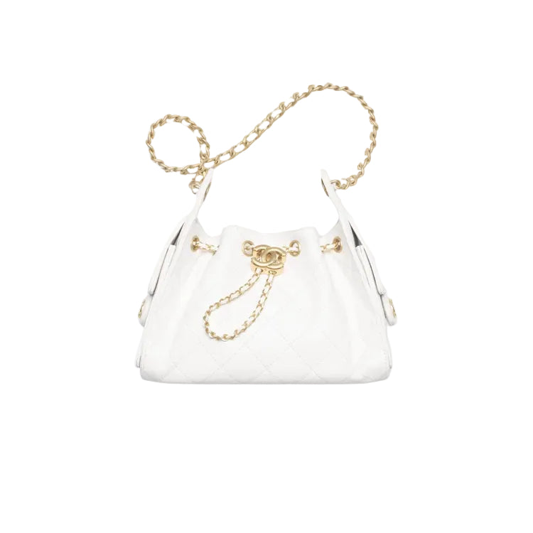 CHANEL Sac à main Chanel 25 Mini métal doré