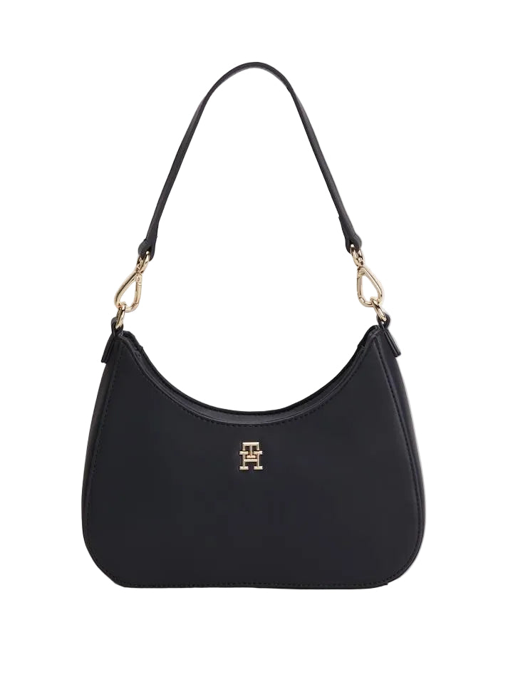 Tommy Hilfiger Sac porté épaule avec plaque monogramme TH