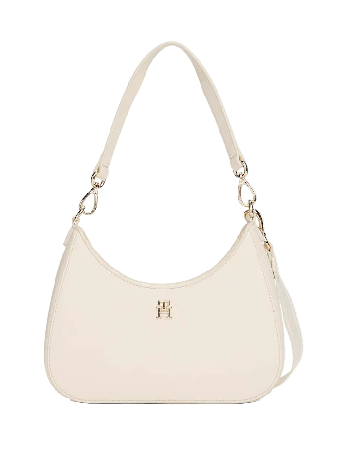 Tommy Hilfiger Sac porté épaule avec plaque monogramme TH