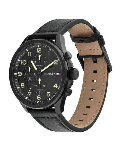 [TMY Hilfiger] Montre Homme Axel 1792004 noire