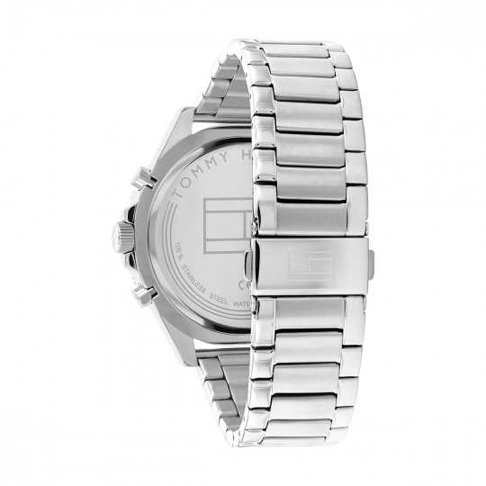 Montre homme TMY Hilfiger couleur argent et noire