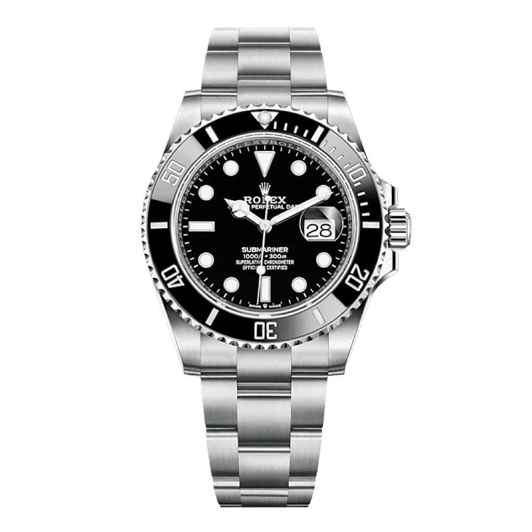 ROLEX Daytona lunette Noir White dial