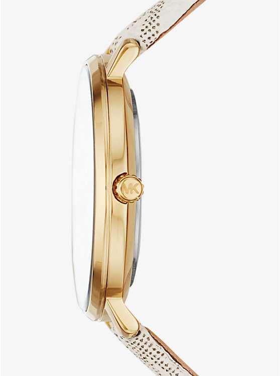 MK Pyper Montre à quartz avec cadran argenté