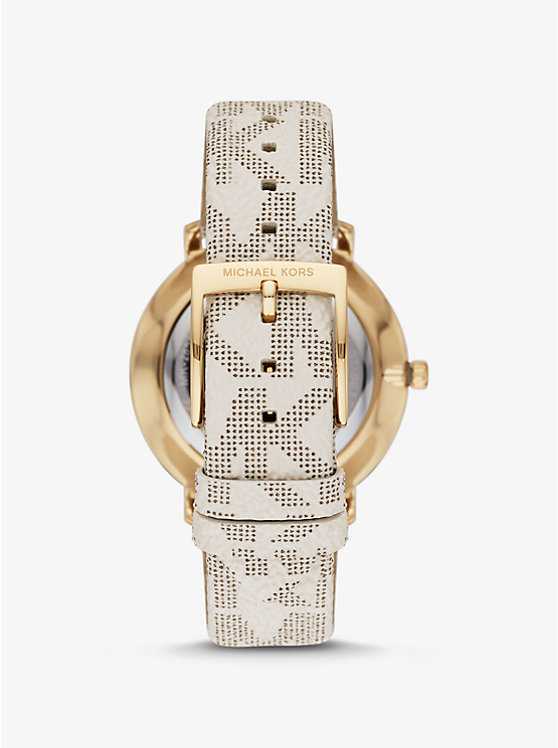 MK Pyper Montre à quartz avec cadran argenté
