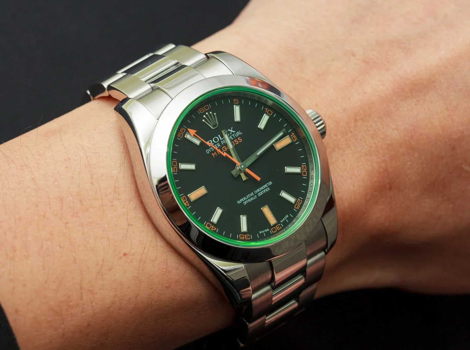 RLX Milgauss 116400GV cadran noir