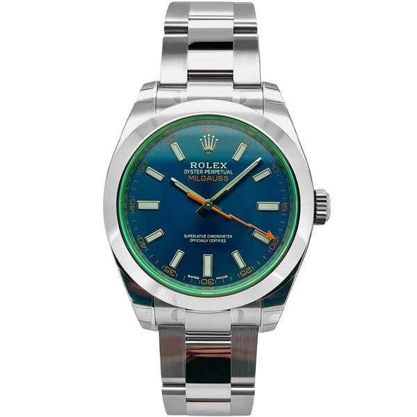 Montre Rlx Oyster Perpetual Milgauss Bleu Z