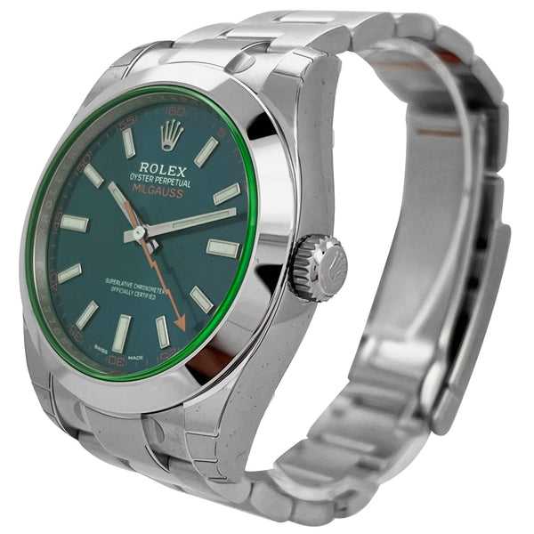 Montre Rlx Oyster Perpetual Milgauss Bleu Z