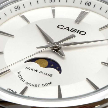 C@sio Moon phase en cadran blanc pour homme