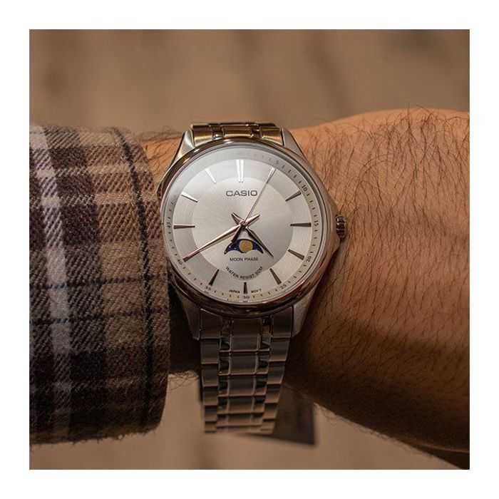 C@sio Moon phase en cadran blanc pour homme