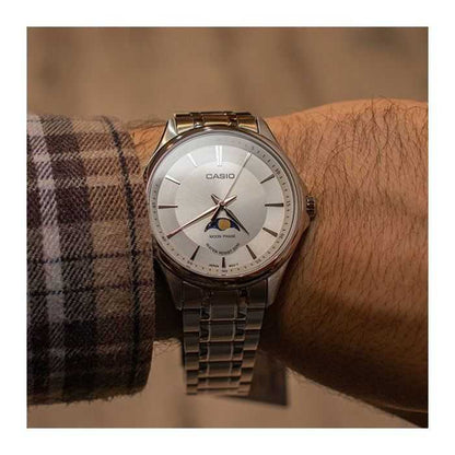 C@sio Moon phase en cadran blanc pour homme