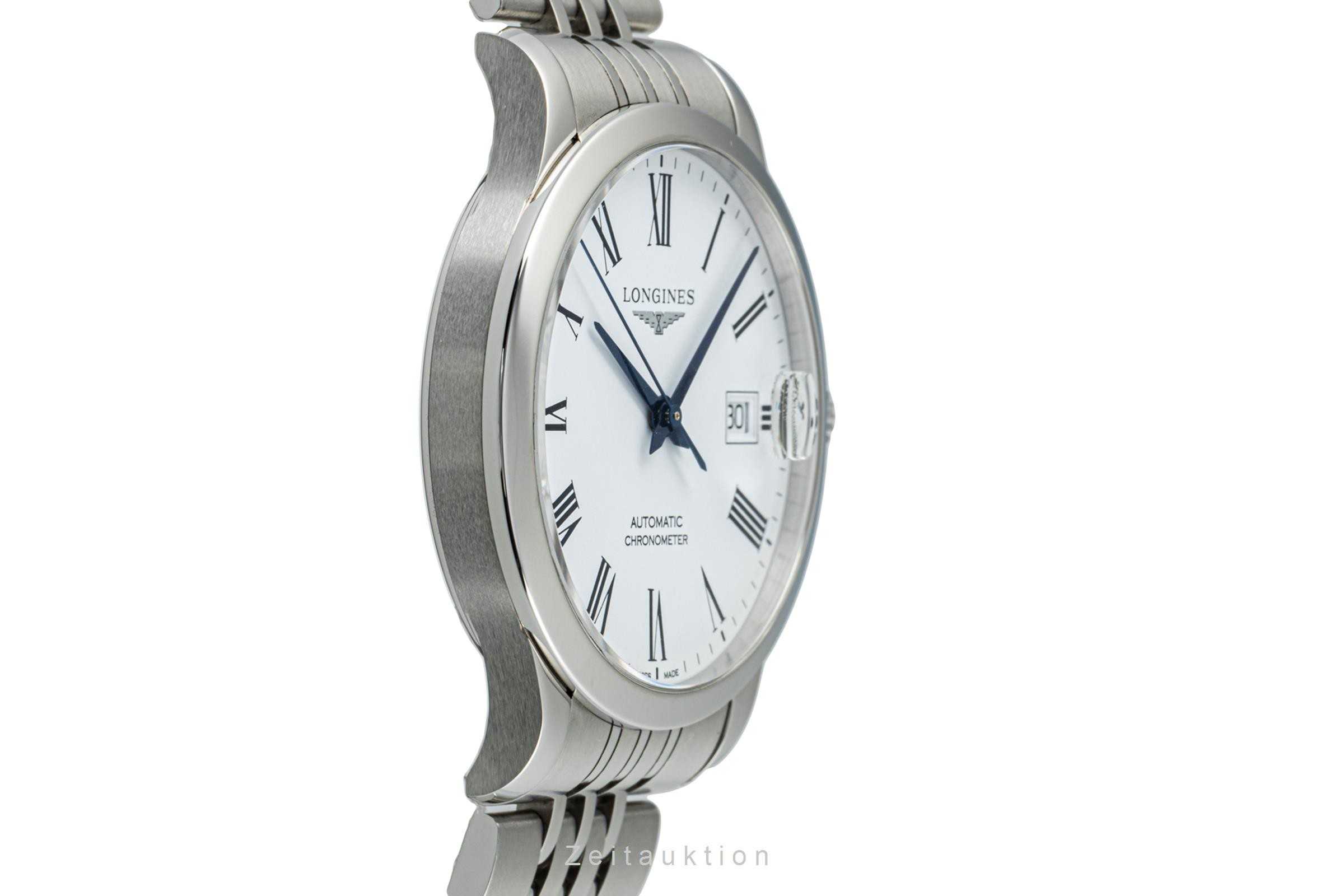 Montre Longines Record Automatique à Cadran Blanc