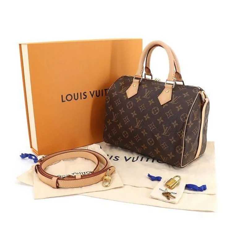 LV Monogram Speedy Bandouliere en cuir