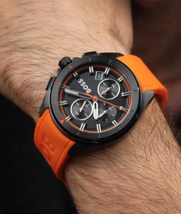 Montre HUGO BOS# Volane Orange