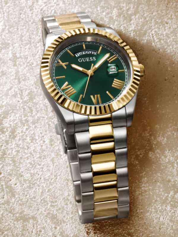 GSS Mens 2-Tone Day/Date Watch