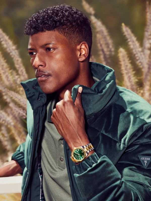 GSS Mens 2-Tone Day/Date Watch