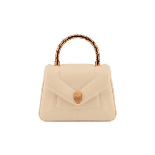 SERPENTI REVERSE TOP HANDLE BEIGE