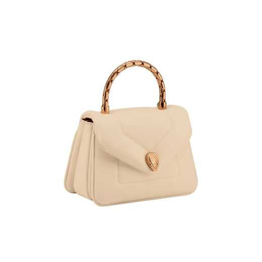 SERPENTI REVERSE TOP HANDLE BEIGE