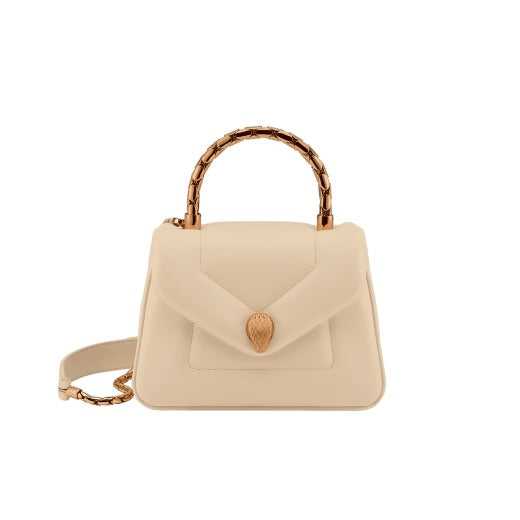 SERPENTI REVERSE TOP HANDLE BEIGE