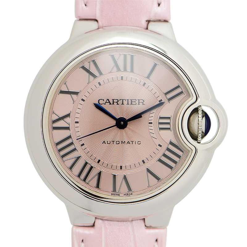 C@rtier Women's WSBB0002 Ballon Bleu Pink Leather Watch