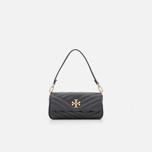 Sac TB Kira Chevron Flap Petit en Noir