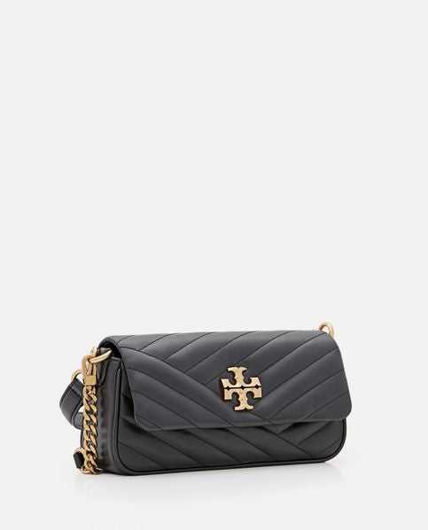 Sac TB Kira Chevron Flap Petit en Noir