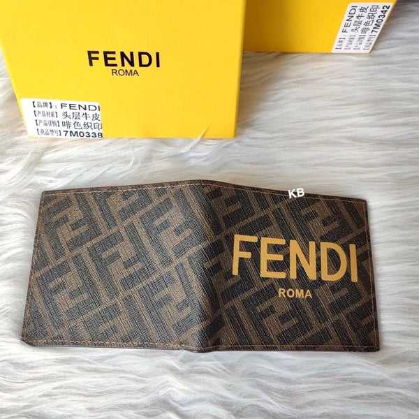 FEN&I ROMA BROWN Bi-FOLD WALLET