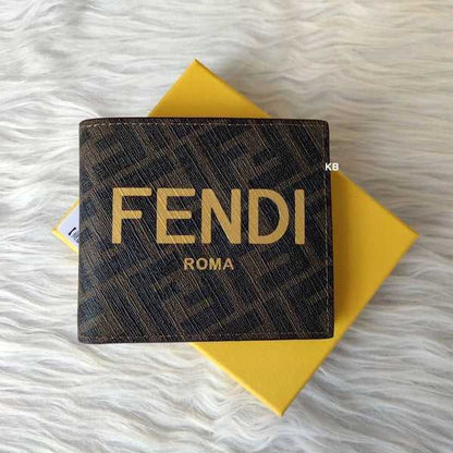 FEN&I ROMA BROWN Bi-FOLD WALLET