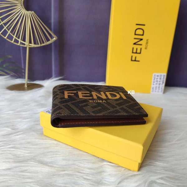 FEN&I ROMA BROWN Bi-FOLD WALLET