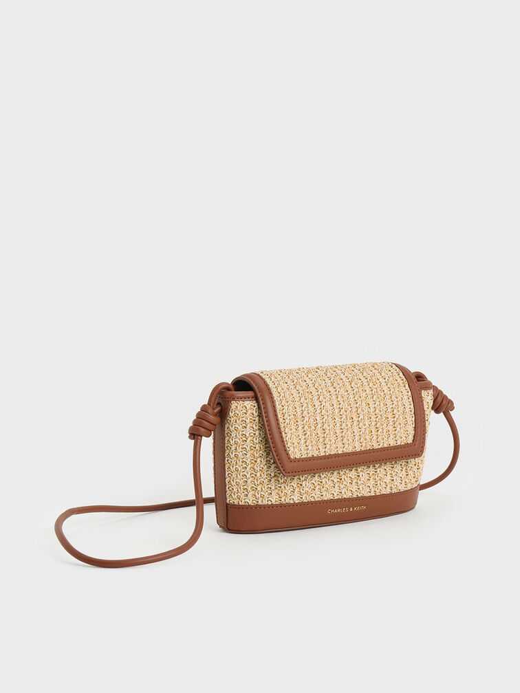 Sabine Raffia Knotted-Strap Bag - Multi