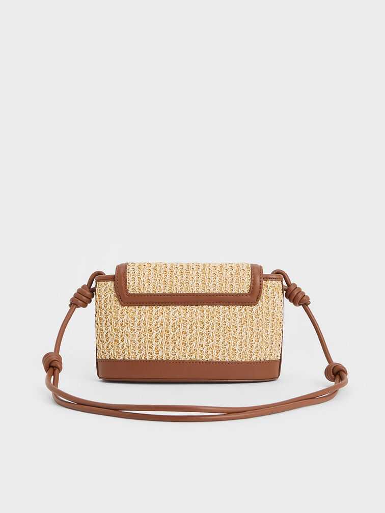 Sabine Raffia Knotted-Strap Bag - Multi