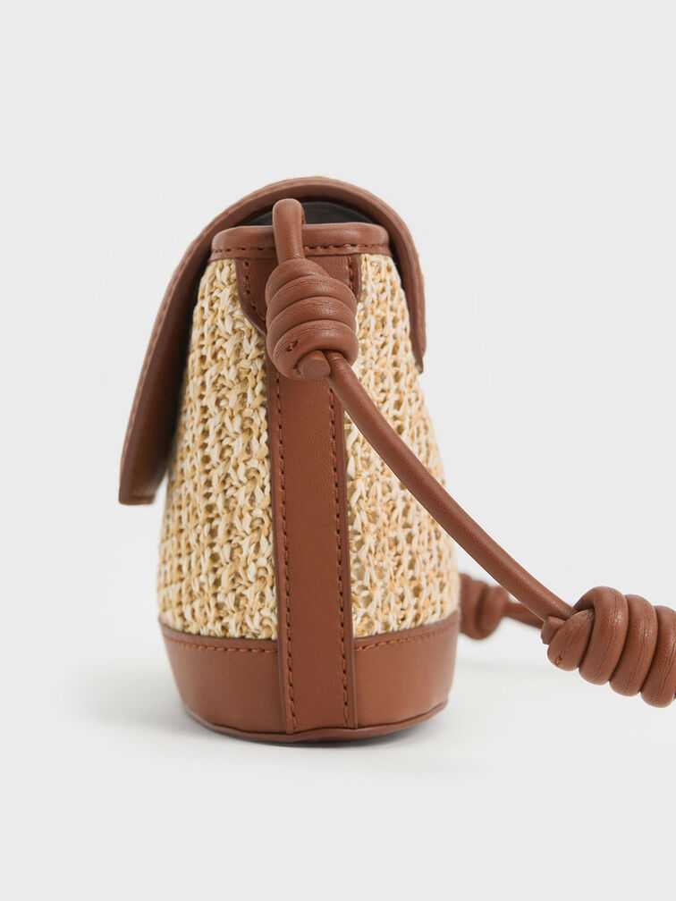 Sabine Raffia Knotted-Strap Bag - Multi