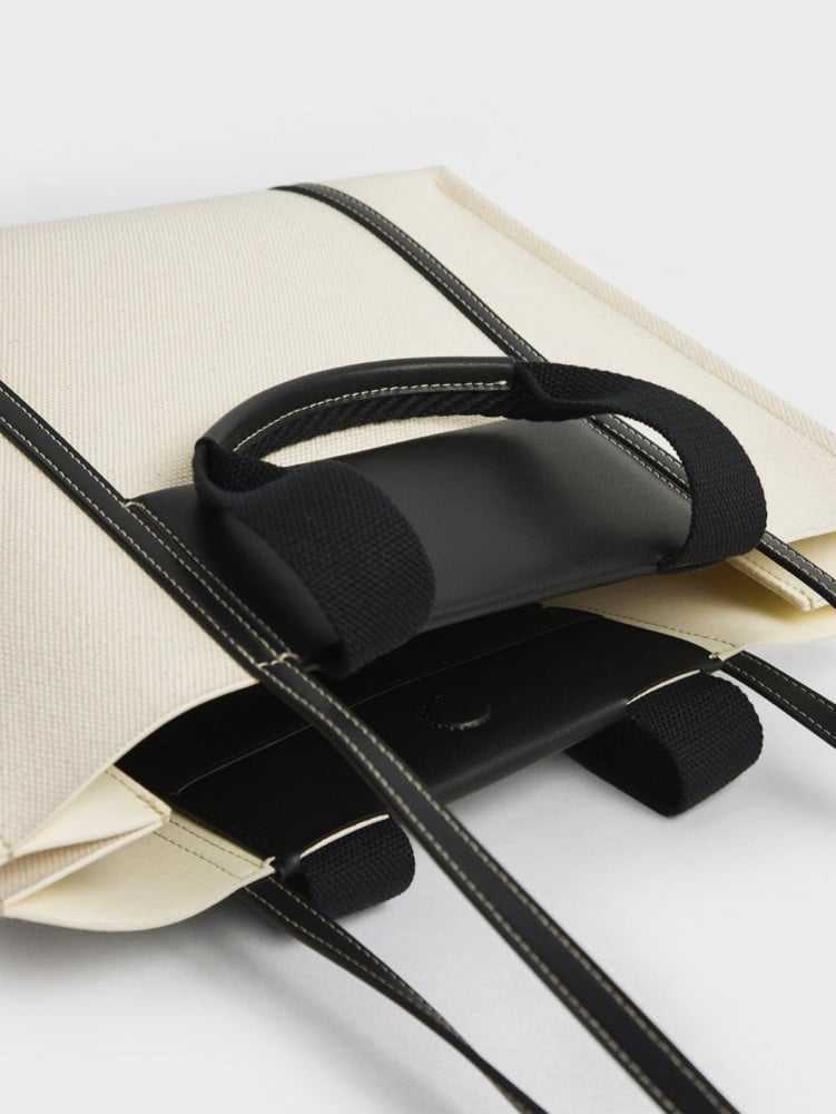 Sh@lia Canvas Tote Bag - Black