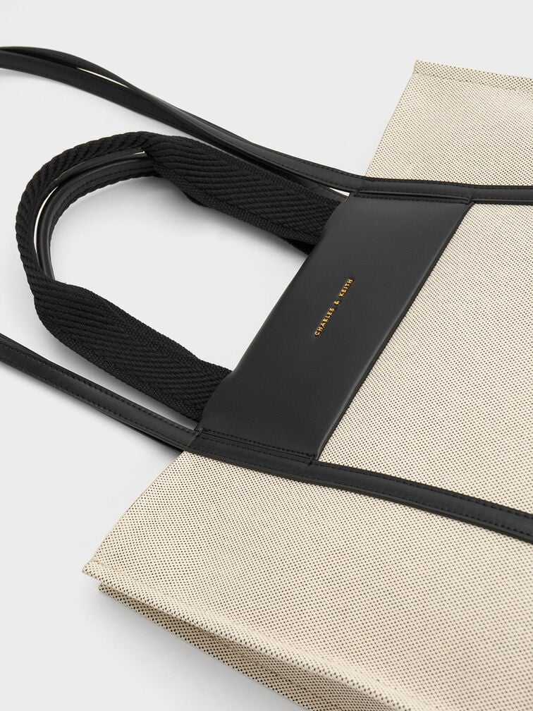 Sh@lia Canvas Tote Bag - Black