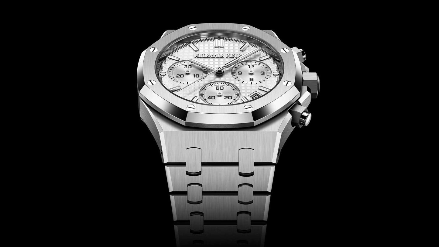 ROYAL OAK CHRONOGRAPHE-GRIS/BLANC