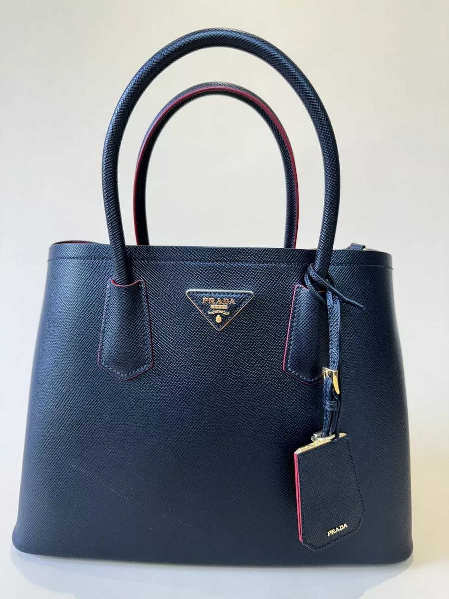 Pr@da
Black Saffiano Leather Double Mini Bag