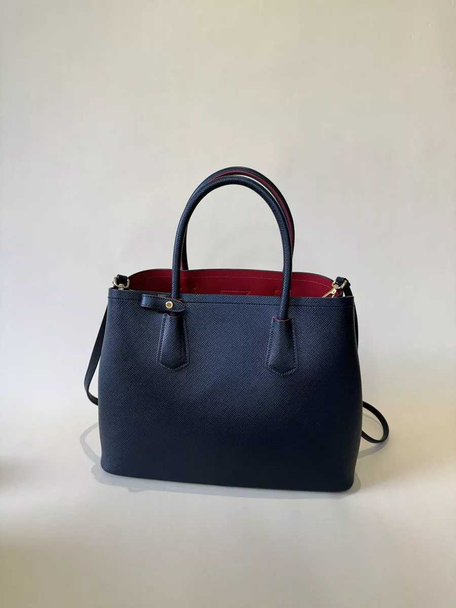 Pr@da
Black Saffiano Leather Double Mini Bag