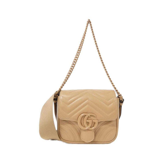 GG Marmont Shoulder Bag Biege