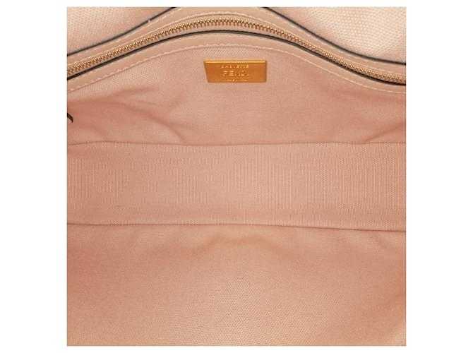 Fêndï Sac à main Baguette brodé Zucca Fendi rose