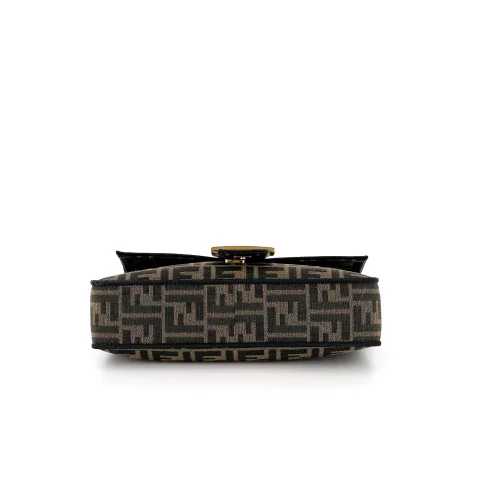 Fêndï Sac bandoulière Baguette Moyen Fendi Monogramme Toile Marron