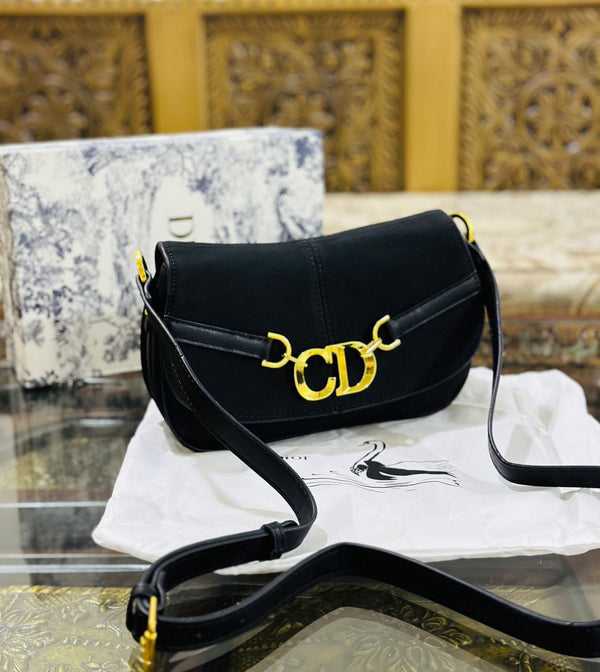 Di*r Premium Quality Small  Besace Bag For Women (Black)