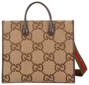 GG Jumbo GG Canvas Tote Bag Brown