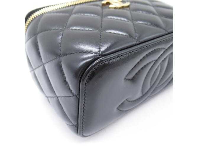 Ch@nel Sac Vanity de Veau Noir