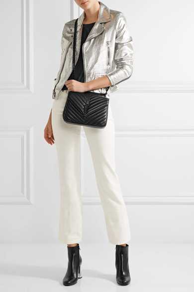 YSL Collége monogramme Sac à main Bon état 
Noir