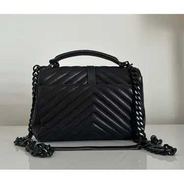 YSL Collége monogramme Sac à main Bon état 
Noir