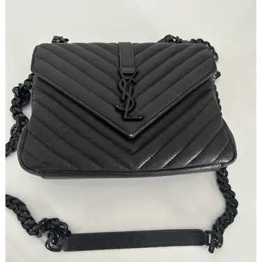 YSL Collége monogramme Sac à main Bon état 
Noir