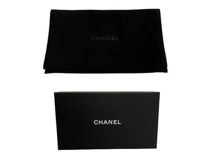 Portefeuille bi-fold d'agneau matelassé Chanel Rose